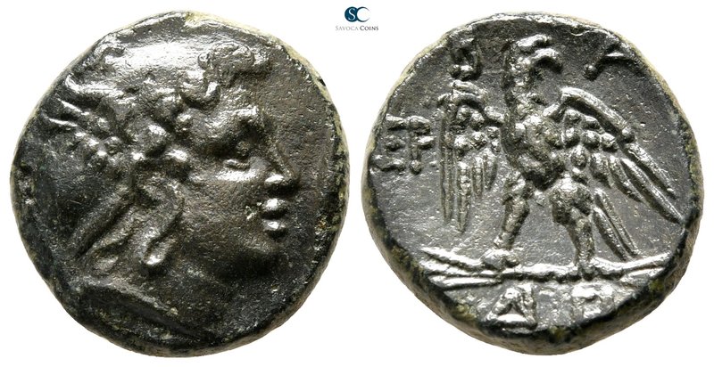 Kings of Macedon. Pella or Amphipolis. Perseus 179-168 BC. 
Bronze Æ

18mm., ...
