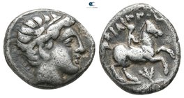 Kings of Macedon. 'Amphipolis'. Philip II of Macedon 359-336 BC. 1/5 Tetradrachm AR