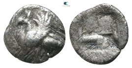 Thrace. Abdera 520-500 BC. Obol AR