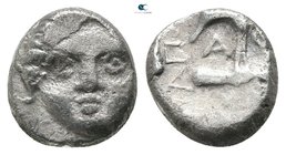 Thrace. Apollonia Pontica 410-341 BC. Diobol AR