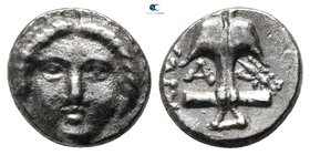 Thrace. Apollonia Pontica 375-325 BC. Diobol AR