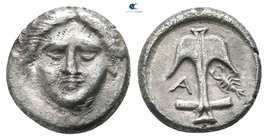 Thrace. Apollonia Pontica 350-300 BC. Diobol AR