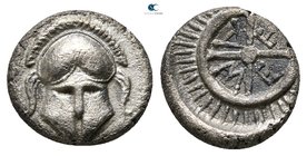 Thrace. Mesembria 480/78-424 BC. Diobol AR