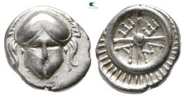 Thrace. Mesembria 350-250 BC. Diobol AR