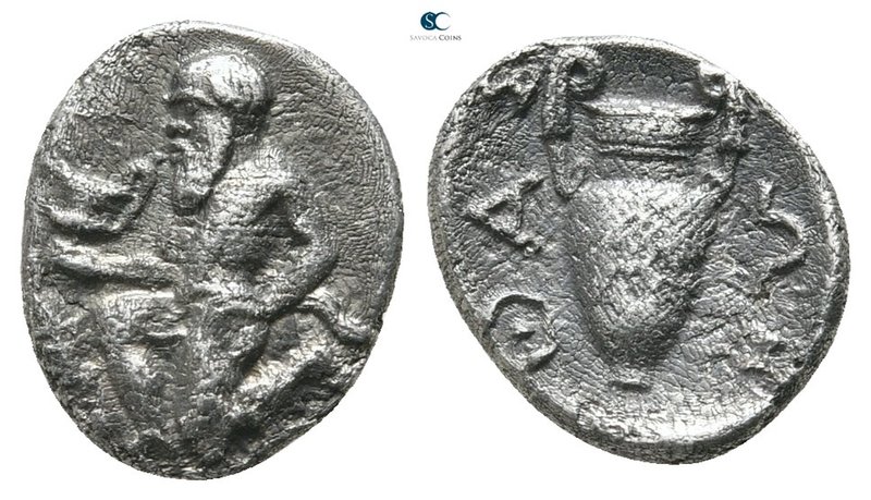 Islands off Thrace. Thasos 450-425 BC. 
Obol AR

11mm., 0,81g.



very fi...