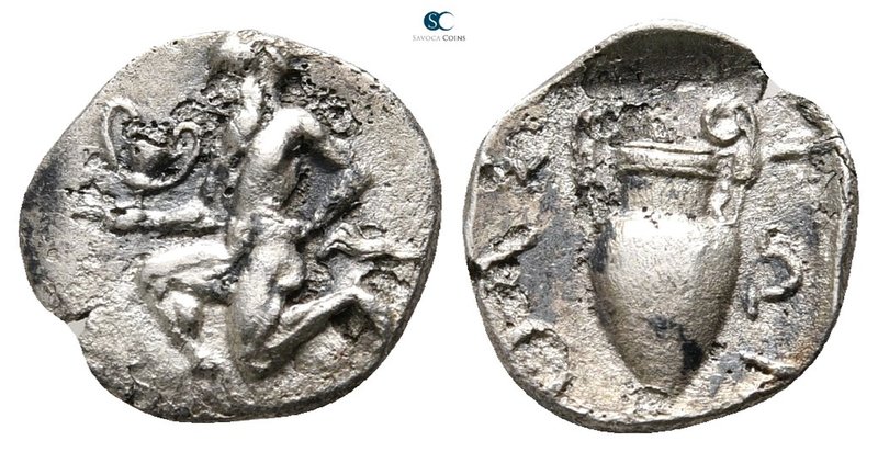 Islands off Thrace. Thasos 450-425 BC. 
Obol AR

10mm., 0,75g.



very fi...