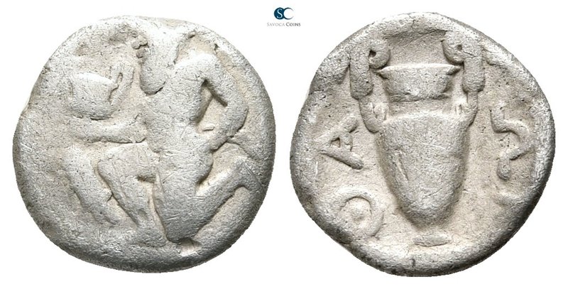 Islands off Thrace. Thasos 412-404 BC. 
Obol AR

11mm., 0,83g.



very fi...