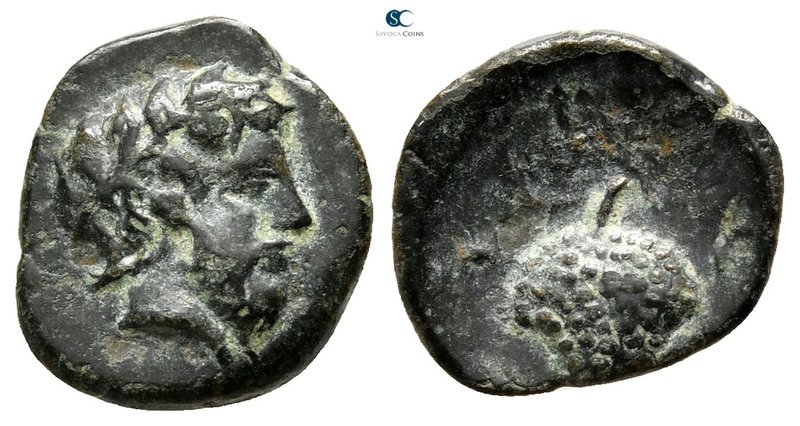 Thessaly. Skotussa 350-300 BC. 
Chalkous Æ

14mm., 1,02g.



very fine