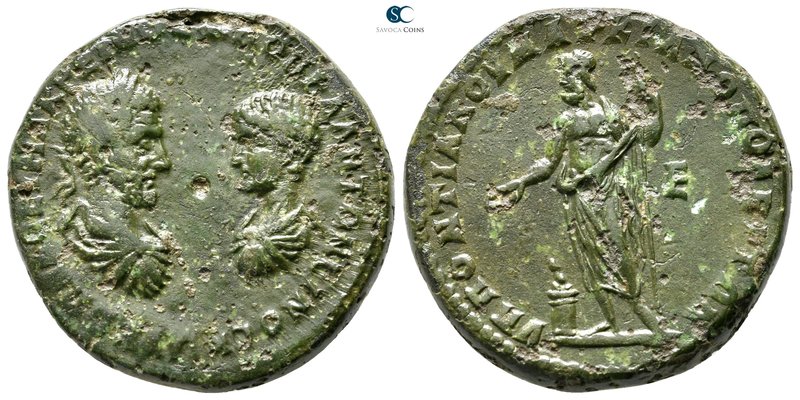 Moesia Inferior. Marcianopolis. Macrinus and Diadumenian AD 217-218. 
Pentassar...