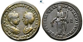 Moesia Inferior. Marcianopolis. Elagabalus and Julia Maesa AD 218-222. Pentassarion Æ