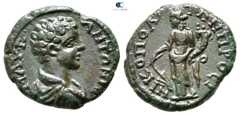 Moesia Inferior. Nikopolis ad Istrum. Caracalla as Caesar AD 196-198. 
Bronze Æ...