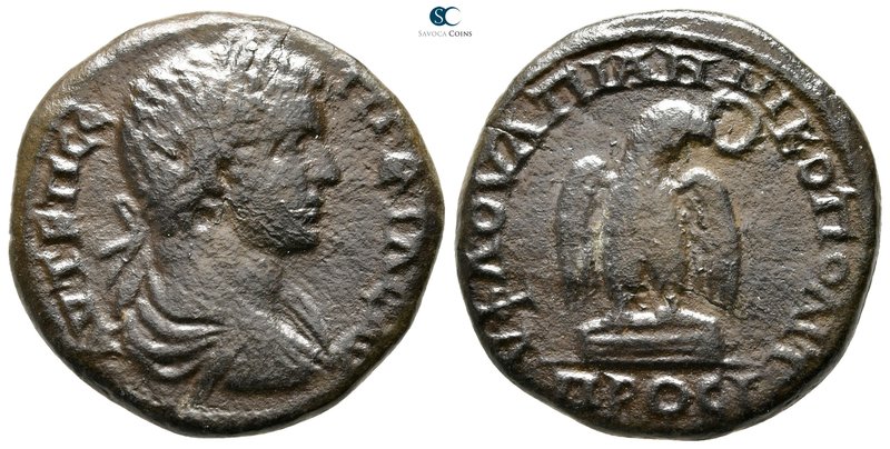 Moesia Inferior. Nikopolis ad Istrum. Geta AD 198-211. 
Bronze Æ

27mm., 10,8...
