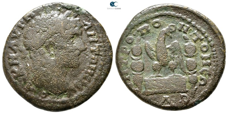 Moesia Inferior. Tomis. Caracalla AD 198-217. 
Tetrassarion Æ

27mm., 9,23g....