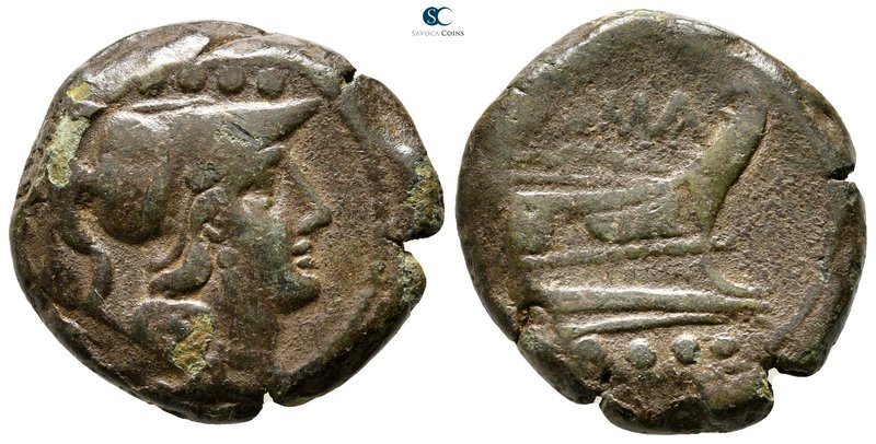 Anonymous 215-212 BC. Rome
Triens Æ

23mm., 11,42g.



very fine
