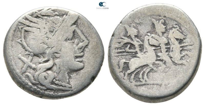 Anonymous 211-208 BC. Rome
Denarius AR

17mm., 3,87g.



fine