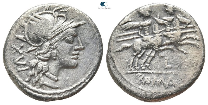 L. Iulius 141 BC. Rome
Denarius AR

19mm., 3,61g.



very fine