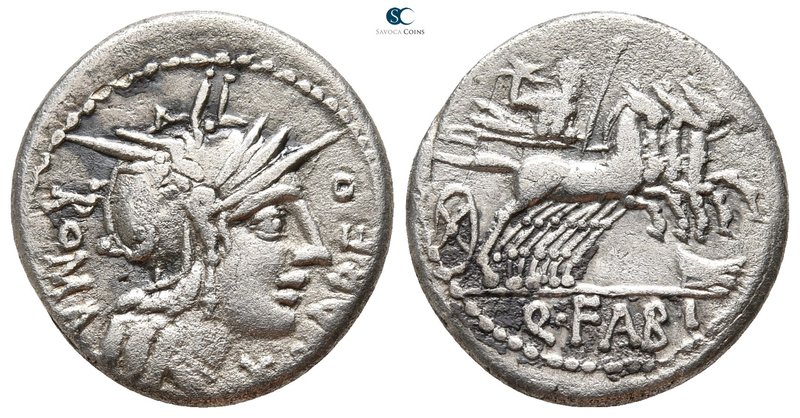 Q. Fabius Labeo. 124 BC. Rome
Denarius AR

19mm., 3,67g.



very fine