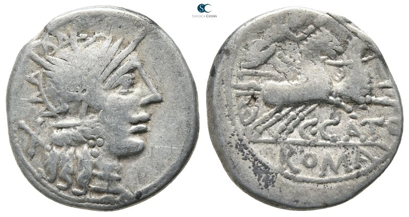 C. Porcius Cato 123 BC. Rome
Denarius AR

19mm., 3,81g.



nearly very fi...