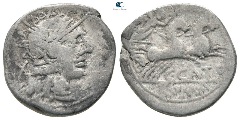 C. Porcius Cato 123 BC. Rome
Denarius AR

20mm., 3,65g.



nearly very fi...