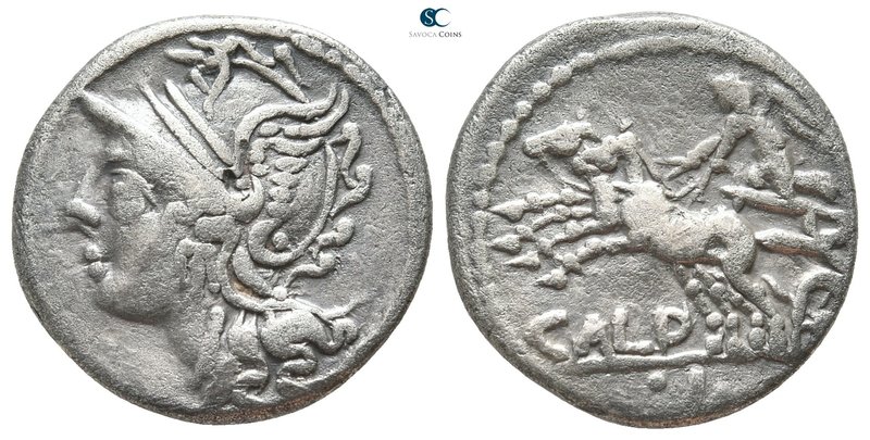 C. Coelius Caldus 104 BC. Rome
Denarius AR

18mm., 3,67g.



very fine