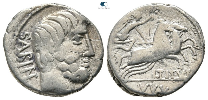 L. Titurius L.f. Sabinus 89 BC. Rome
Denarius AR

18mm., 3,82g.



nearly...