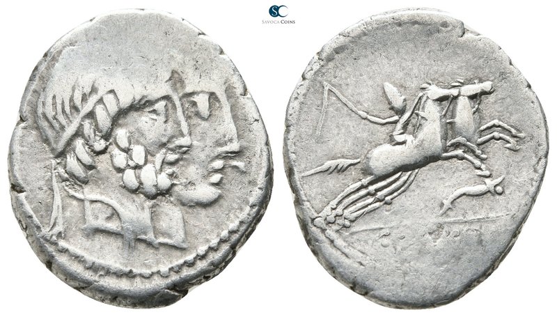 C. Censorinus 88 BC. Rome
Denarius AR

20mm., 3,77g.



very fine