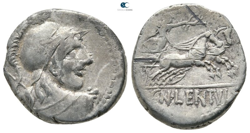 Cn. Cornelius Lentulus Clodianus 88 BC. Rome
Denarius AR

19mm., 3,69g.


...