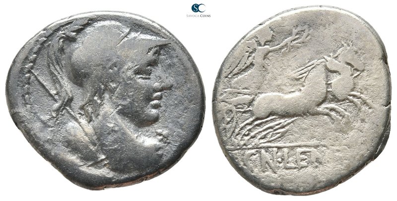 Cn. Lentulus Clodianus 88 BC. Rome
Denarius AR

19mm., 3,50g.



nearly v...