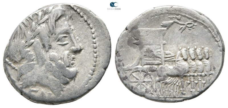 L. Rubrius Dossenus 87 BC. Rome
Denarius AR

19mm., 3,82g.



very fine