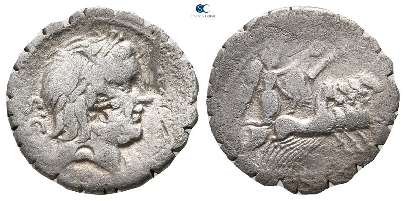 Q. Antonius Balbus 83-82 BC. Rome
Serratus AR

19mm., 3,55g.



very fine