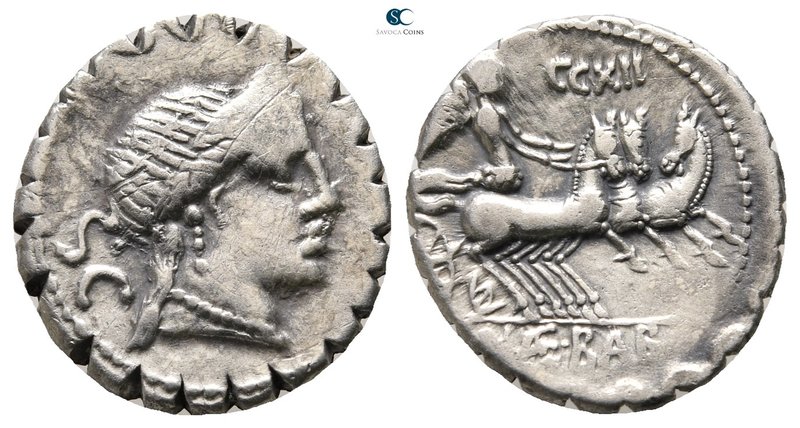 C. Naevius Balbus 79 BC. Rome
Serratus AR

18mm., 3,77g.



very fine