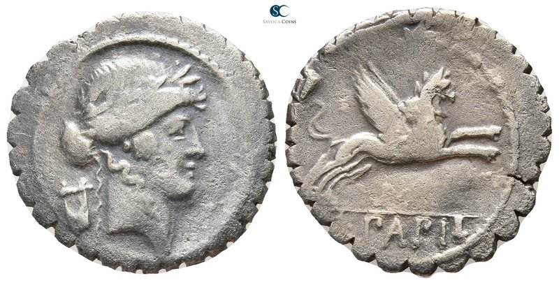 L. Papius 79 BC. Rome
Serratus AR

20mm., 3,13g.



very fine