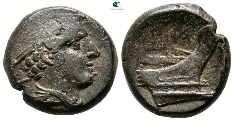 Anonymous 217-215 BC. Rome
Semi-Uncia AE

20mm., 6,27g.



very fine