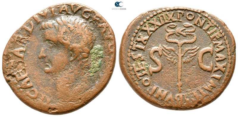 Tiberius AD 14-37. Rome
As Æ

28mm., 9,95g.



very fine