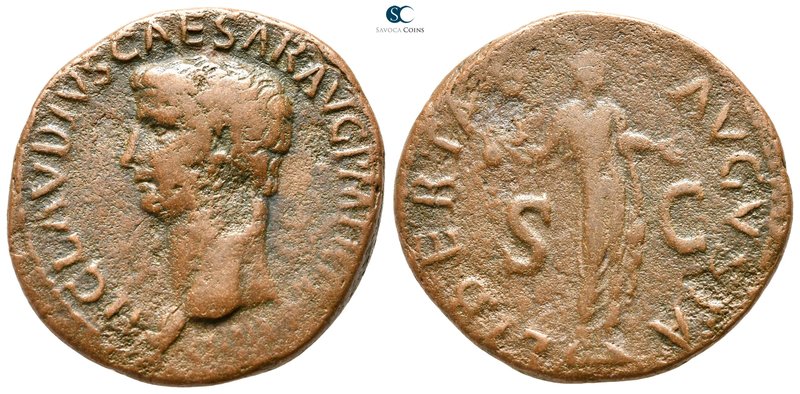 Claudius AD 41-54. Rome
As Æ

30mm., 10,13g.



very fine