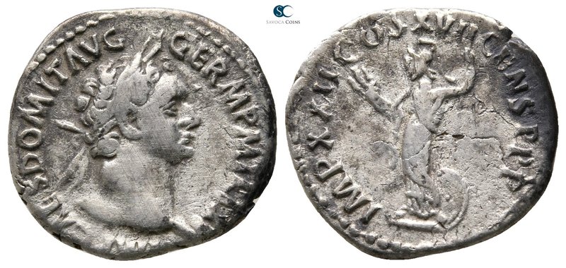 Domitian AD 81-96. Rome
Denarius AR

18mm., 2,69g.



very fine