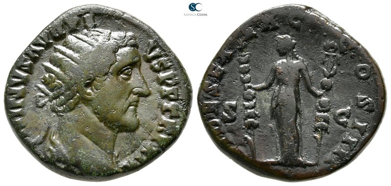 Antoninus Pius AD 138-161. Rome
Dupondius Æ

26mm., 11,53g.



nearly ver...