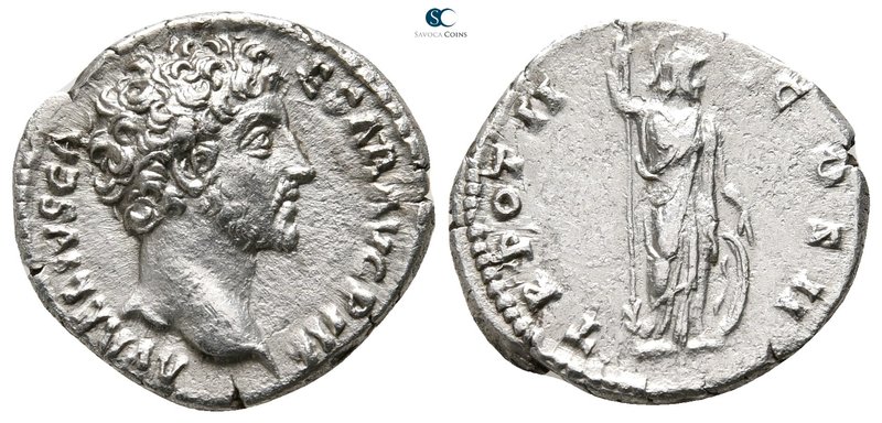 Marcus Aurelius as Caesar AD 139-161. Rome
Denarius AR

18mm., 2,95g.



...