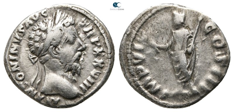 Marcus Aurelius AD 161-180. Rome
Denarius AR

18mm., 3,03g.



very fine