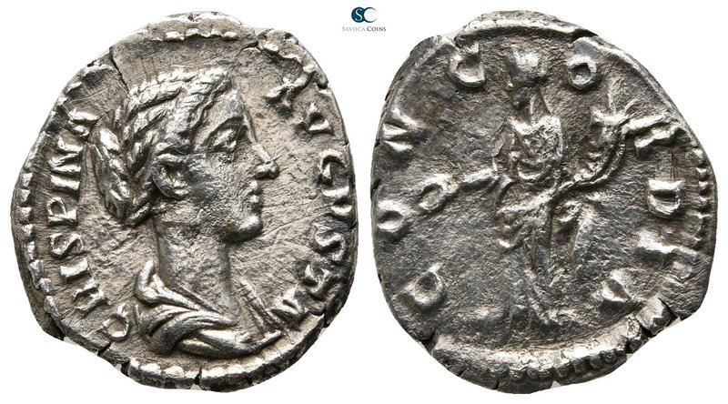 Crispina, wife of Commodus AD 178-182. Rome
Denarius AR

19mm., 2,59g.


...