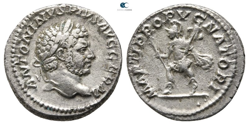 Caracalla AD 198-217. Rome
Denarius AR

18mm., 2,97g.



very fine