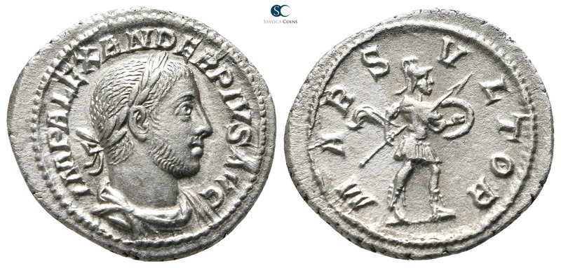 Severus Alexander AD 222-235. Rome
Denarius AR

21mm., 2,69g.



good ver...