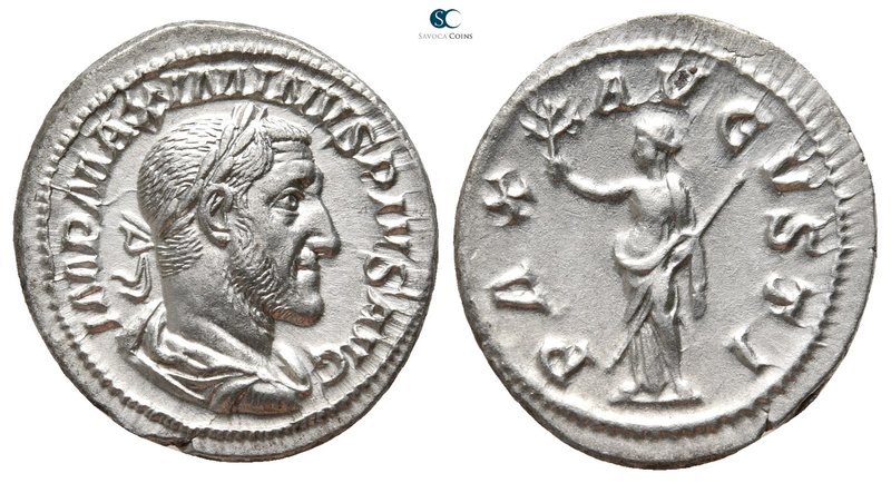 Maximinus I Thrax AD 235-238. Rome
Denarius AR

20mm., 2,89g.



very fin...