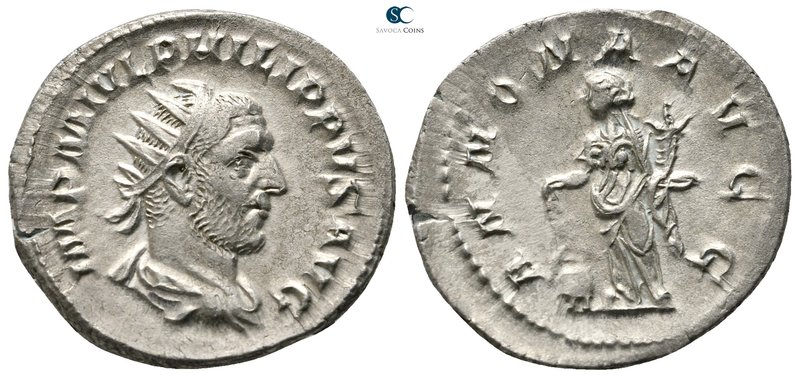 Philip I Arab AD 244-249. Rome
Antoninianus AR

23mm., 3,96g.



very fin...