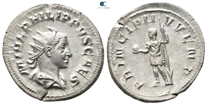 Philip II, as Caesar AD 244-246. Rome
Antoninianus AR

24mm., 4,02g.



v...