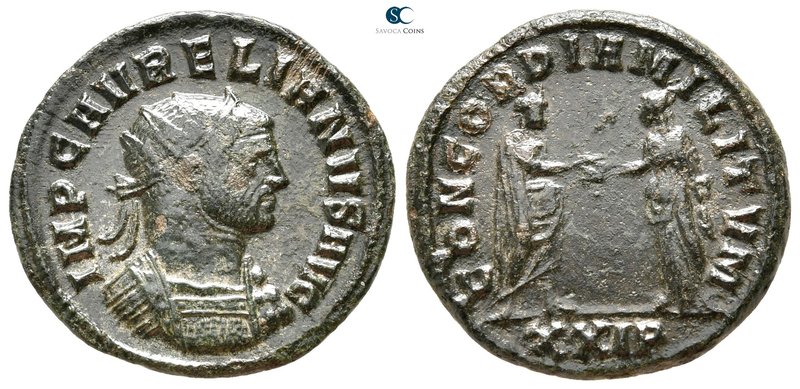 Aurelian AD 270-275. Siscia
Antoninianus Æ

22mm., 3,80g.



very fine