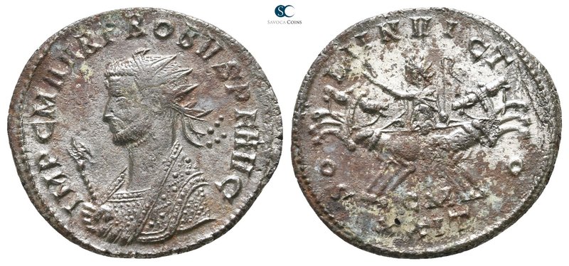 Probus AD 276-282. Cyzicus
Antoninianus Æ silvered

23mm., 3,46g.



very...