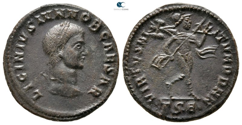 Licinius II, as Caesar AD 317-324. Thessaloniki
Follis Æ

21mm., 4,16g.


...