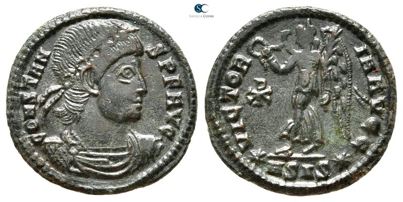 Constans AD 337-350. Siscia
Nummus Æ

17mm., 1,64g.



very fine