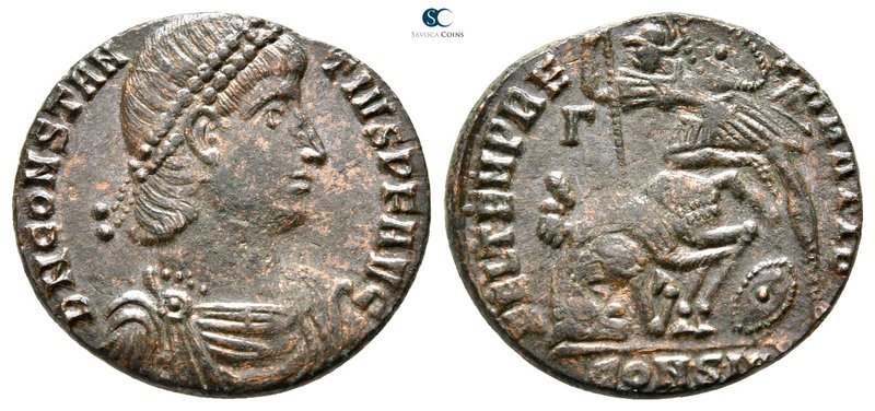 Constantius II AD 337-361. Constantinople
Follis Æ

21mm., 3,52g.



very...